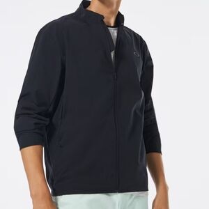 Oakley black Contender Slot water repellent zip-front lightweight jacket